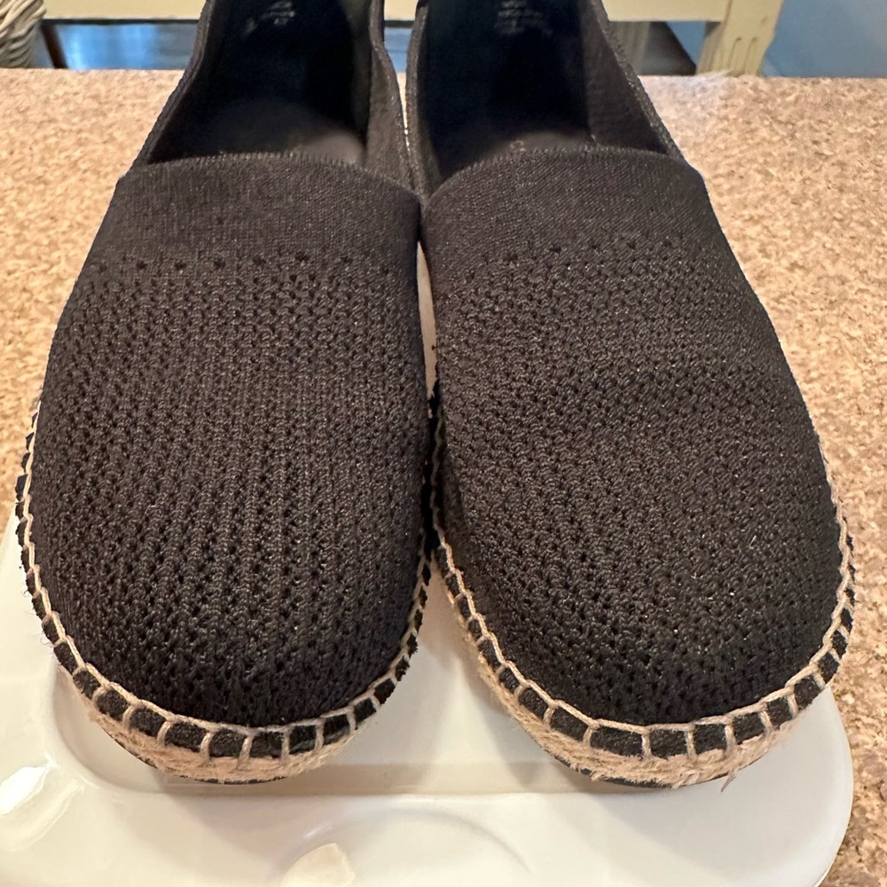 Cole Haan Black Espadrille Flats